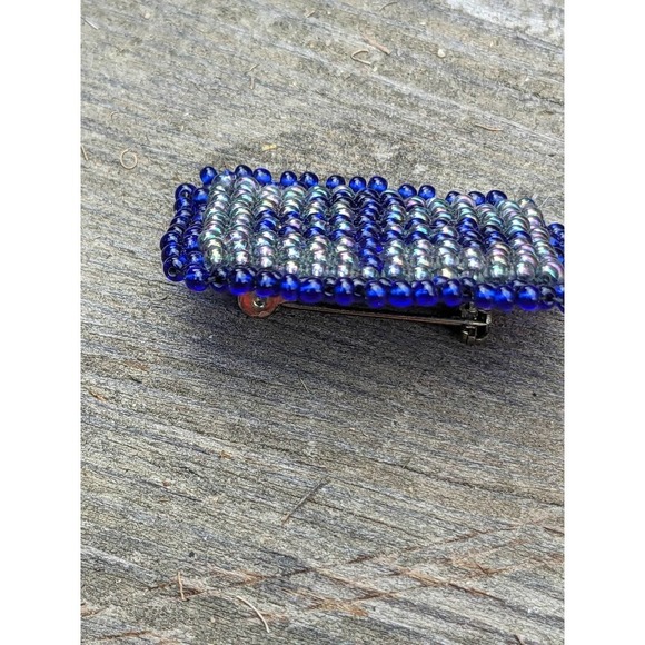 Vintage Beaded Southwestern Brooch Pin - Picture 3 of 9